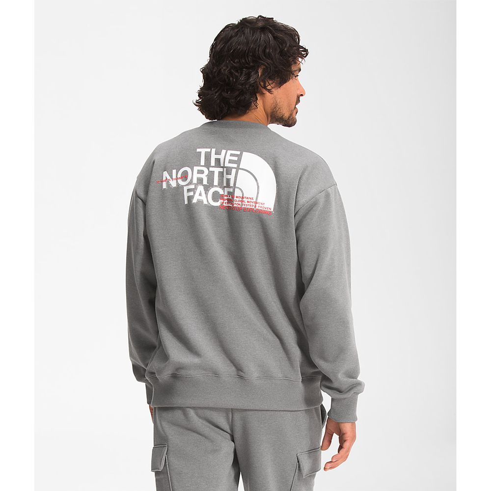 The North Face Sweatshirts Mens Australia - The North Face Coordinates Crew Grey (NQK-294305)